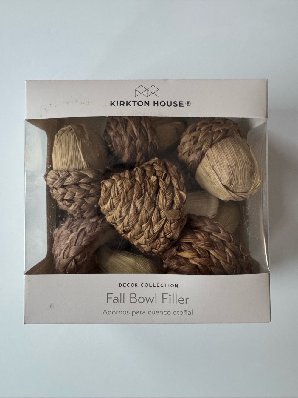 NWT! Kirkton House Fall Bowl Filler – Natural Brown Decorative Accents